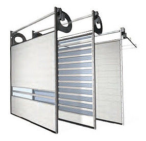 High Security Fast Roll Up Doors Weather Resistance Wind Proof