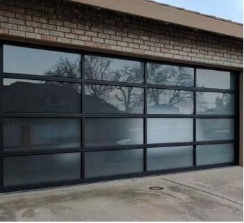Residential Use Aluminum Sectional Door Standard Overhead High Thermal Insulation