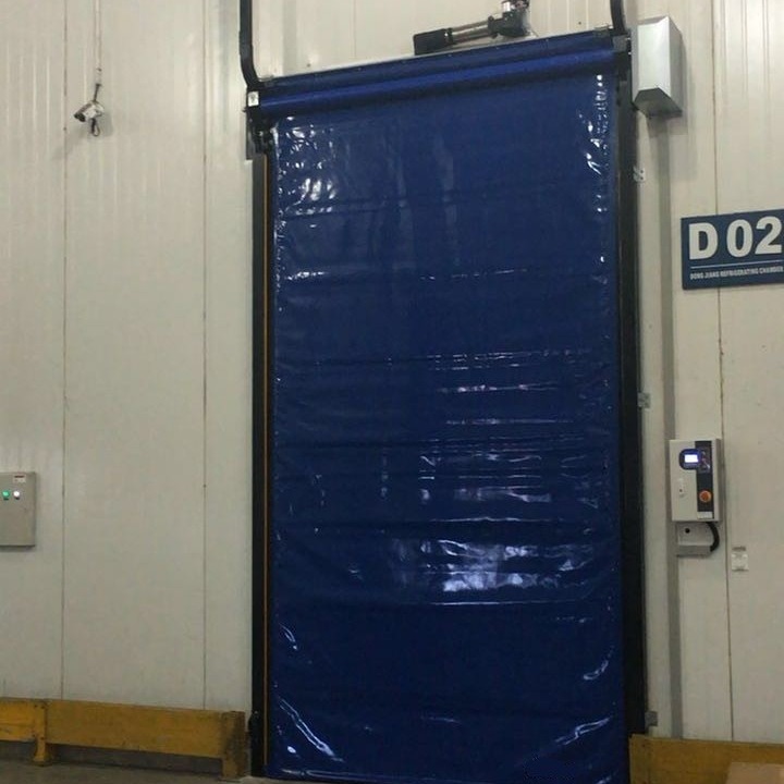 Safety Efficiency High Speed Fabric Roll Up Doors Windproof Easy