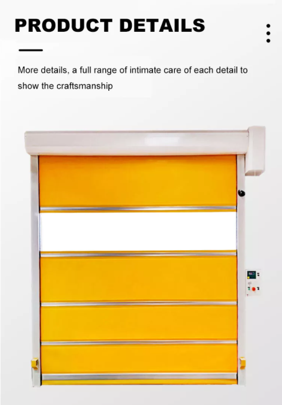 Full Automatic Rapid Roller Doors Shutter Aluminum 900/800N