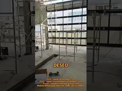 Watertight Aluminum Alloy Sectional Garage Door With Glass Panels Factory Price Frameless Aluminum