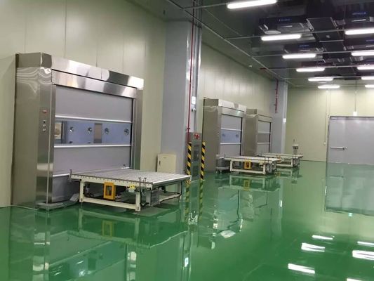 Industrial Pvc Rapid Rolling Shutter Doors Stainless Steel Automation Fast Speed