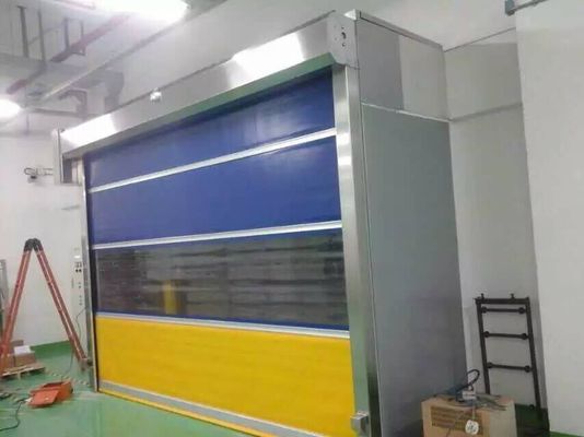 Robust PVC Rapid Roller Doors Tough Traff Coated Polyester Anodized Aluminium