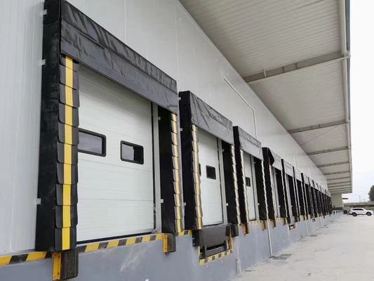 Industrial Garage Steel Insulated Sectional Doors 380V Automatic Remote Controlled