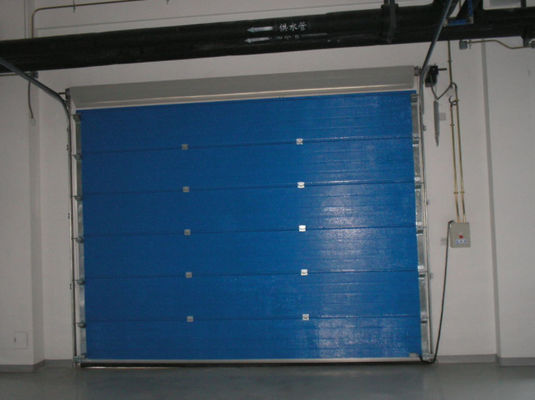 Vertical Roll Up Insulated Workshop Dock Doors Overhead Steel Metal 12 Feet Industrial