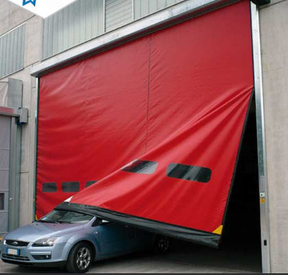 Warehouse Soft Pvc Rapid Roller Doors Curtain Zipper Vertical Overhead Quick Action