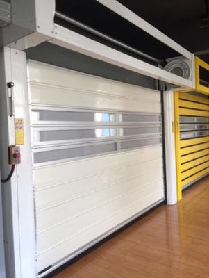 Rolling Security High Speed Spiral Door Aluminium Insulated For Automotive Dealerships