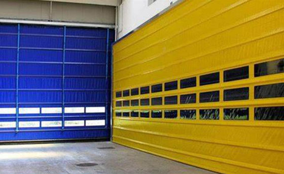 PVC Roll Up Electric Waterproof Rapid Roller Door High Fast Insulated With Great Surface