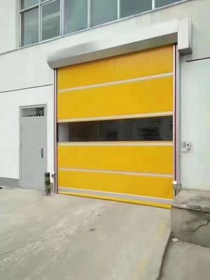 Fast Automatic PVC Rapid Roller Doors Rolling Industrial 50HZ 0.75KW Quick Shutter
