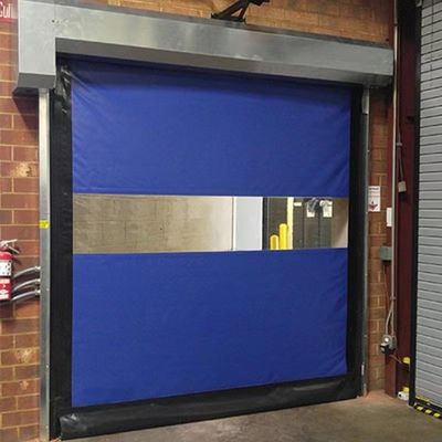 Indoor Outdoor Rapid Roller Doors High Effective Insulation 900/800N Tearing Strength