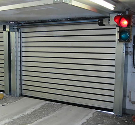 Commercial High Speed Spiral Door Rust Proof For Underground Parking Area