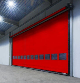 Industrial Pvc Stainless Steel Rapid Roller Doors High Speed Shutter 0.8mm Curtain