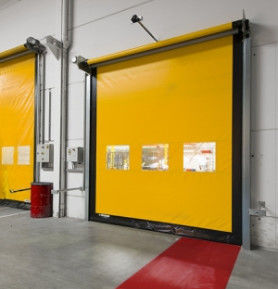 Industrial Pvc Stainless Steel Rapid Roller Doors High Speed Shutter 0.8mm Curtain