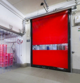 Automatic industrial pvc Stainless Steel Rapid Roller Doors High Speed Opening Firm Structure shutter door for cold room