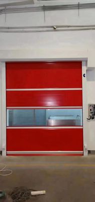 Industrial Automatic Overhead Quick Roll Up Door PVC Fabric Fast Acting Rapid Rise