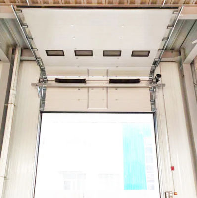 Polyurethane Overhead Sectional Door Large Sizes Different Lift Way Maximum 6500mm