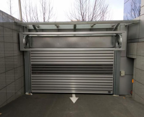5000*7500MM Powder Coated Steel Aluminum Roll Up High Speed Spiral Door Logistics Park Channel Used Stable Servo