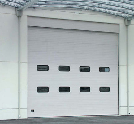 40mm 50mm Panel Insulated Sectional Doors 380V Galvanized Steel Garage Door