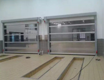 Aluminum Automatic Sliding Garage Door With Powder Coating Surface Treatment