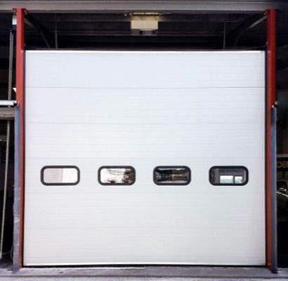 0.2m/S Commercial Overhead Sectional Doors Insulated Sectional Garage Door CE ISO