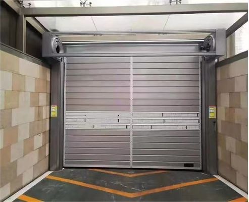 Aluminum Panel Government 220mm Spiral Doors High Speed Spiral Door