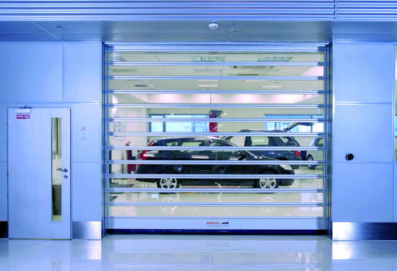Commercial Double Layer High Speed Spiral Door Rust Proof For Underground Parking Area