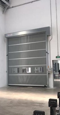 Industrial PVC Finished Rapid Roller Doors Customized Soft Curtain High Speed Zipper