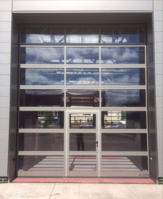 Wind Resistance Aluminum Sectional Doors Modern sectional overhead full view Smooth Insulated Glass Garage door