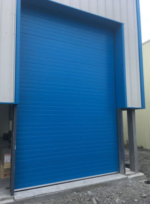 Polyurethane Foam Overhead Sectional Door High Speed Excellent Insulation Rapid sectional warehouse sandwich panel doors