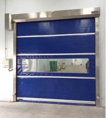 OEM Automatic Rapid Roller Doors High Speed Waterproof Customized PVC Curtain