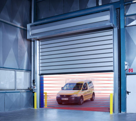 Wind Resistant High Speed Spiral Door Automatic Operating Fast Closing Rapid Insulated