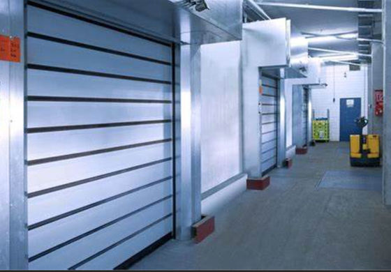 Wind Resistant High Speed Spiral Door Automatic Operating Fast Closing Rapid Insulated