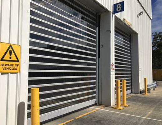 Automatic High Speed Spiral Door Remote Control Customized Plant Shutter