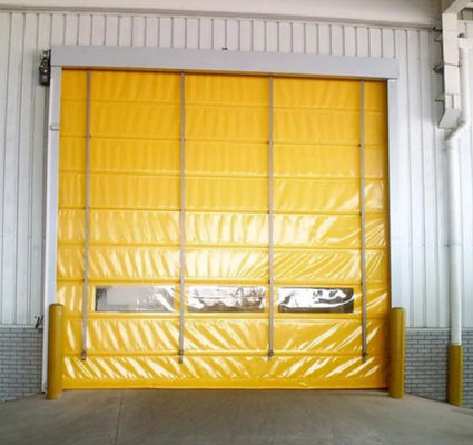 3Phase 380V Pull Roller Shutter Doors Fast Fabric Wind Proof Warehouse Roller High Speed