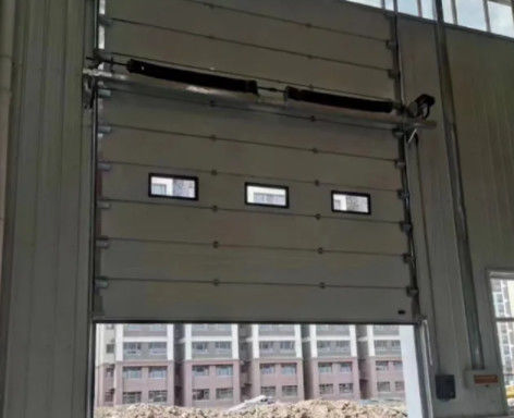 Security Steel Insulated Sectional Doors Modern Electric / Manual Operation Factory direct sale commercial sandwich door