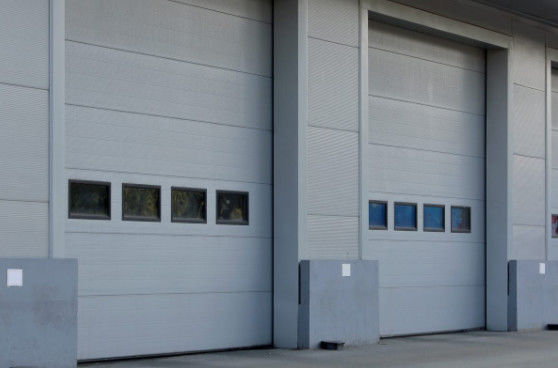 Customized Insulated Sectional Doors With Powder Coated Finish Vertical Lift Door