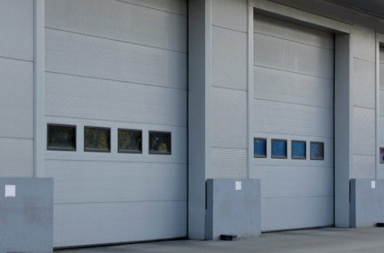 Sectional Overhead Door With Customizable And Powder Coated Stainless Steel