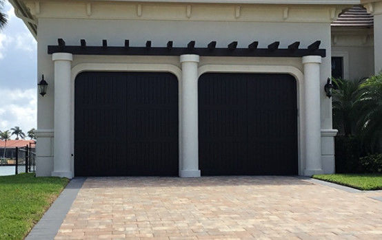 Commercial Insulation Sectional Doors With Polyurethane Foam Exterior Automatic Remote Control