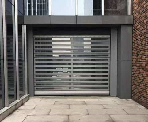 Heavy Duty Power Coated Roll Up Door 220mm Aluminum Slats For Shutter