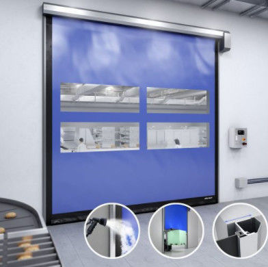 PVC Fabric High Speed Rapid Roller Doors Thermal Insulation Ensuring Safety In Environments