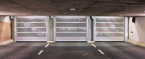 380V High Speed Spiral Door 50hz Remote Control 0.75KW Aluminum Rolling Shutter Door