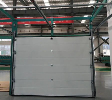 Double Skinned Sectional Doors For Fire Stations Overhead Insulated Flap Sliding