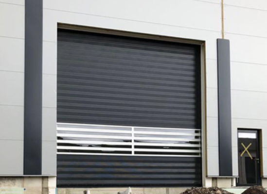 Exterior Aluminum Rapid Spiral Door Thermal Insulated Rolling Up Warehouse