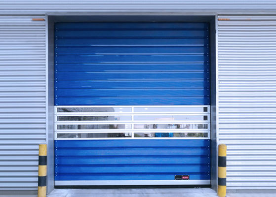 Transparent High Speed Spiral Door With Safety Efficiency Fast Aluminum Rolling Shutter