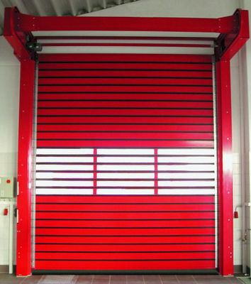 Aluminum High Speed Spiral Door Transparent 0.8m/S Closing Speed