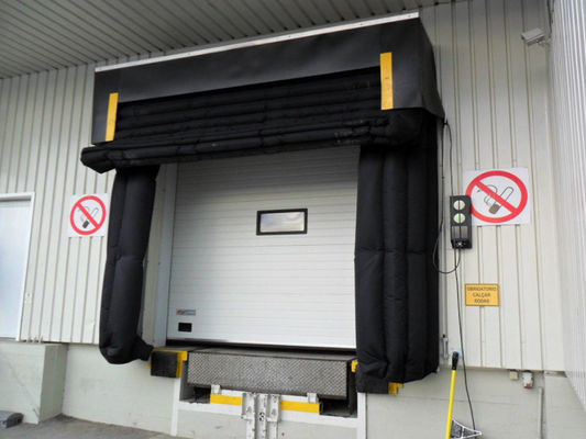 Adjustable Loading Dock Door Seals Pvc Plastic Rubber Surface Finishing Finished