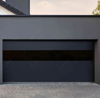 Customized Overhead Sectional Door with White Colour and Safety Edge Modern Steel Sectional Garage Doors Industrial Door