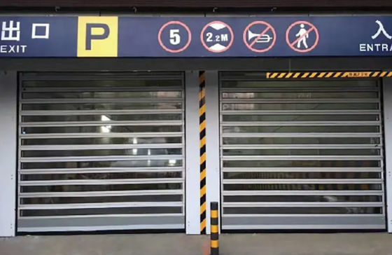 Aluminum Transparent High Speed Spiral Door Safety Efficiency For Busy Workplaces Industrial Thermal Insulated