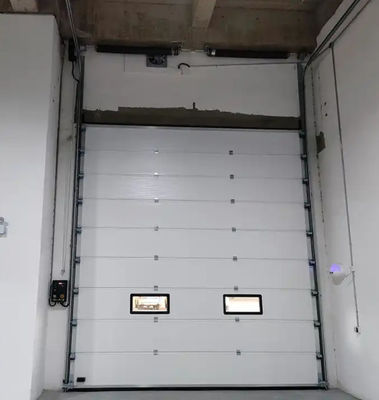 Finger Protection Insulated Sectional Doors Automatic Motor