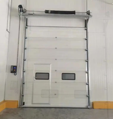 Finger Protection Insulated Sectional Doors Automatic Motor